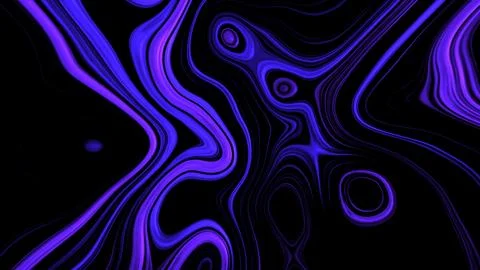 Animated, liquid, wavy, flows and changes shape. Chaotic distortions, runs... Stock Illustration