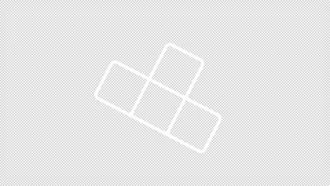 Animated loader bricks white icon Stock Footage 307907103