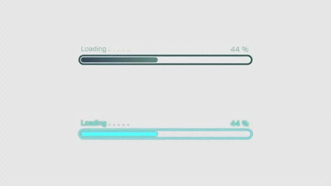Animated loading bar from 0 to 100 percent completed. Stock Footage 282532451