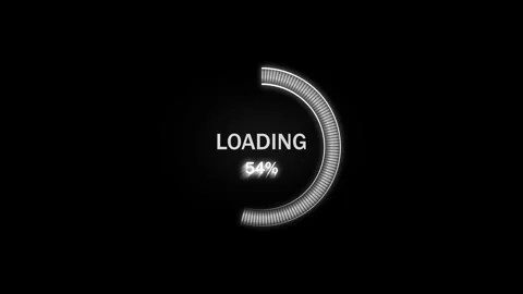 Animated loading bar filling up completely with smooth 0100% motion. Progre.. Stockbeeldmateriaal 313430127