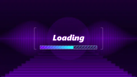 Animated loading bar progress indicator motion graphics 4K Stock Footage 345729955