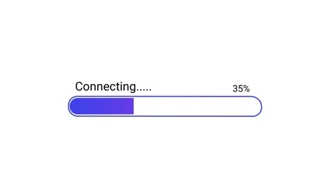 Animated Loading Bar Stock Motion Graphic Video | Connecting Progress Animation Stockbeeldmateriaal 342397188