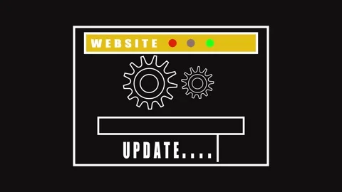 Animated loading bar website interface yellow gold digital technology moder.. Stock Footage 321444156