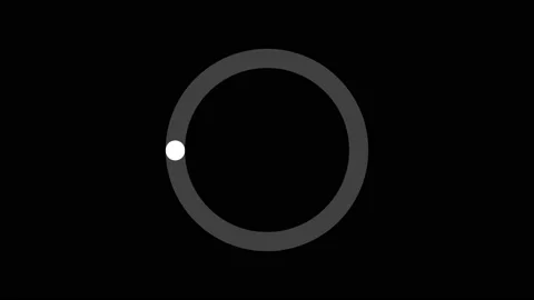 Animated loading circle effect on black ... | Stock Video | Pond5