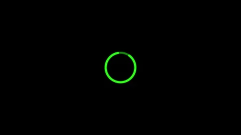 Animated loading circle icon. background upload or download animation Stock Footage 303033378