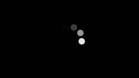 Animated Loading Circle loop on a Black Background Stock Footage 317284812