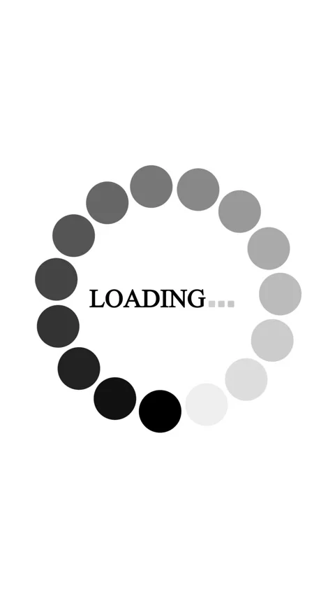 Animated loading display with minimal design and text cue vertical video. L.. Stock Footage 316999324