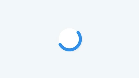 Animated loading spinners in a clean UI sequence during digital processing .. Video stock 342522141