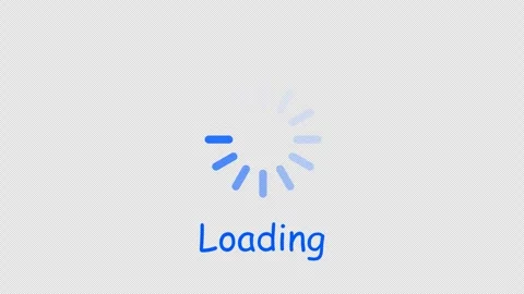Animated Loading Wheel Spinner Motion Graphics Overlay Stock-Footage 347367843