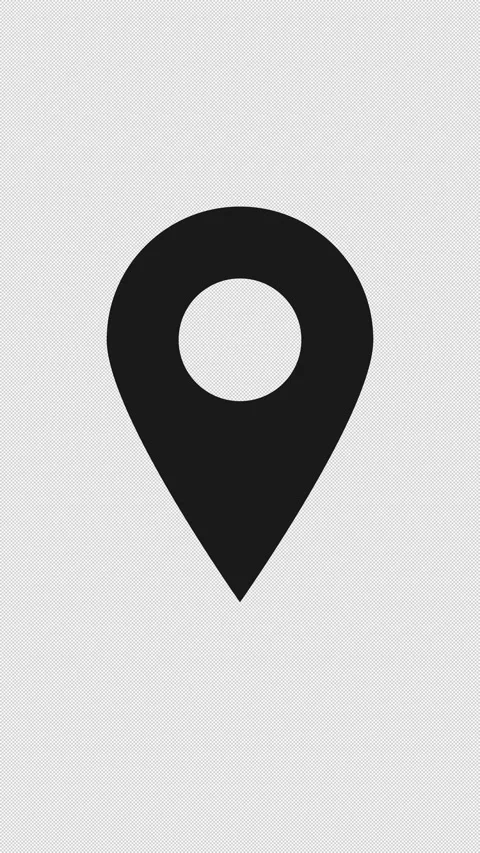 Animated location pin. Bouncing map pointer icon. Modern GPS marker for nav.. 스톡 동영상 324162732