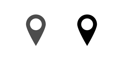Animated location pointer. Video stock 106947146