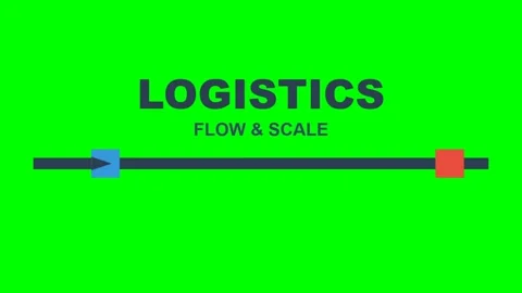 Animated Logistics Motion Graphic Illustrating Supply Chain Flow Stock Footage 339925305