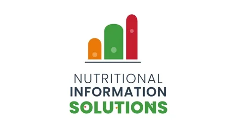 Animated Logo for Nutritional Information Solutions  Stock Footage 329906545
