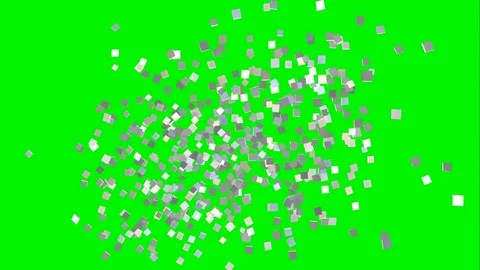 Animated loop able moving silver white rectangular box particles 스톡 동영상 77899330