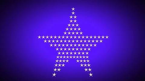 Animated loop able moving small stars to form a big star 스톡 동영상 81726418