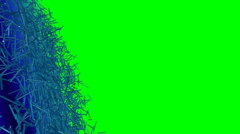 Animated loop able nice visual loop able slow moving cylinder particles Video stock 60406610