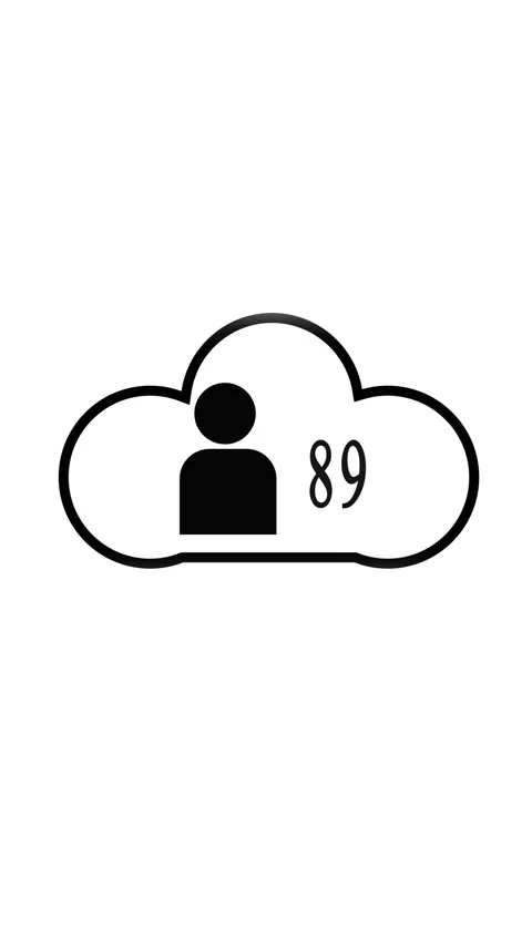Animated loop cloud computing with user interface and data server vertical .. Stock Footage 321627748