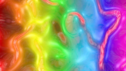 Animated loop rainbow background. smooth multicolored abstract surface. 3d rende Stock Footage 139602962