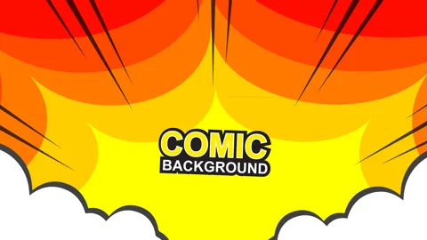Animated looped background in pop art and comic style. 스톡 동영상 334632429