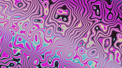 Animated looped background rotating metamorphosis Stock Footage 202201589