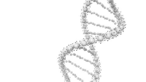 Animated looped DNA chain model. 3D rendering Stock Footage 92982244