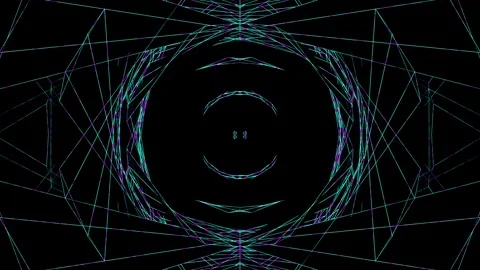 Animated looping background. Circular pattern for the VJ Stock Footage 205088504