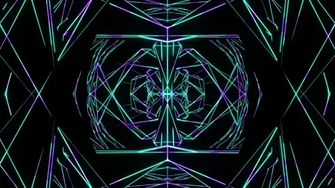 Animated looping background. Flickering neon lines for the VJ Stock Footage 205088510