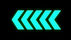 Animated looping swipe left white arrow Stock Video Pond5