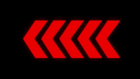 Animated looping swipe left red arrow pointing to the right isolated on a b.. Stock Footage 291932885