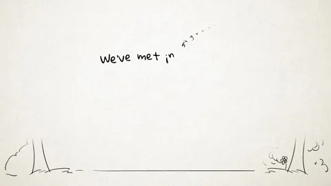 Animated love couple 库存影片 131660236