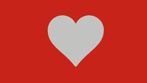 Animated love heart beating Video stock 300805921