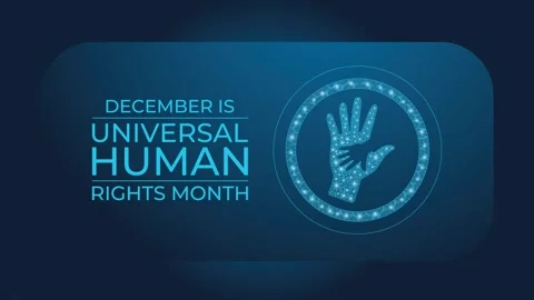 Animated Low poly style Universal Human Rights Month video Vídeo Stock 321878327