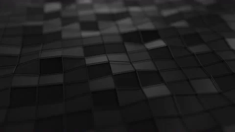Animated Low Poly Wavy Black Background Video stock 172209420