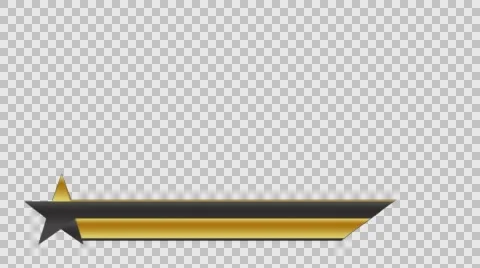 Animated lower third banner bar screen broadcast name plate Stock Footage 63845045