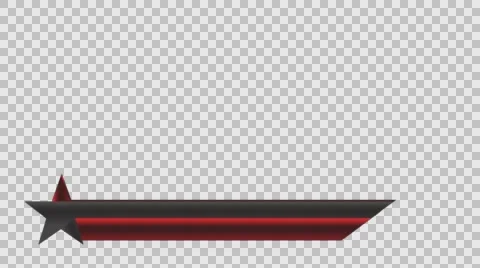Animated lower third banner bar screen broadcast name plate Stock Footage 63845179