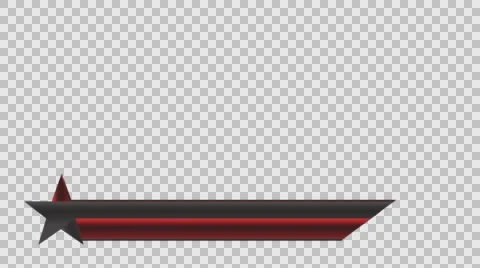 Animated lower third banner bar screen broadcast name plate Stock Footage 63845180