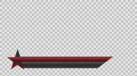 Animated lower third banner bar screen broadcast name plate Stock Footage 63845190
