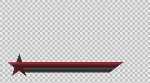 Animated lower third banner bar screen broadcast name plate Stock Footage 63845191