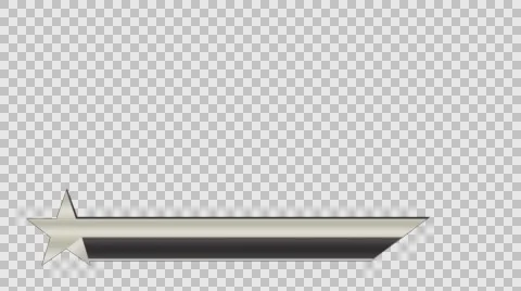 Animated lower third banner bar screen broadcast name plate Stock Footage 63845268