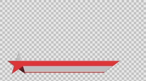 Animated lower third banner bar screen broadcast name plate Stock Footage 63845285