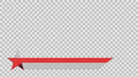 Animated lower third banner bar screen broadcast name plate Stock Footage 63845287