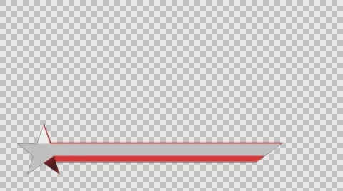 Animated lower third banner bar screen broadcast name plate Stock Footage 63845290