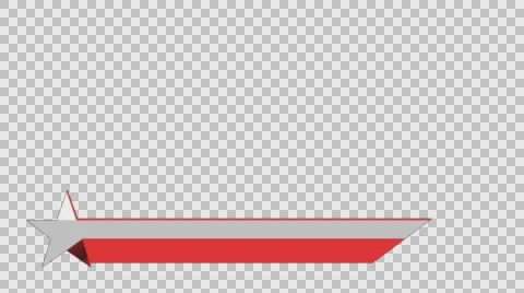 Animated lower third banner bar screen broadcast name plate Stock Footage 63845293