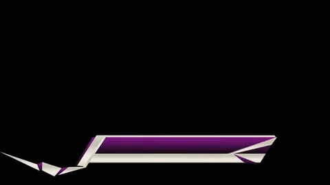 Animated lower third banner Stock Footage 70713813