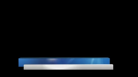 Animated lower third title overlay with alpha channel Stock Footage 94375495