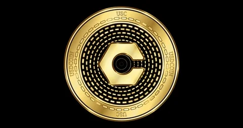 Animated Machine Xchange Coin (MXC) cryptocurrency gold coin Stock Footage 102628587