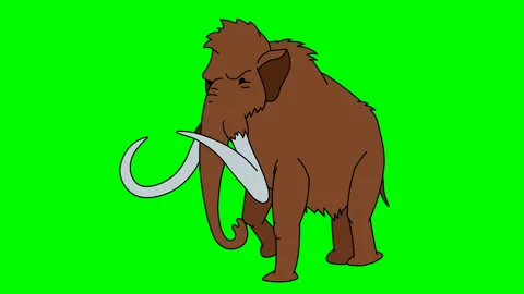 Animated Mammoth Stock Footage 86230955