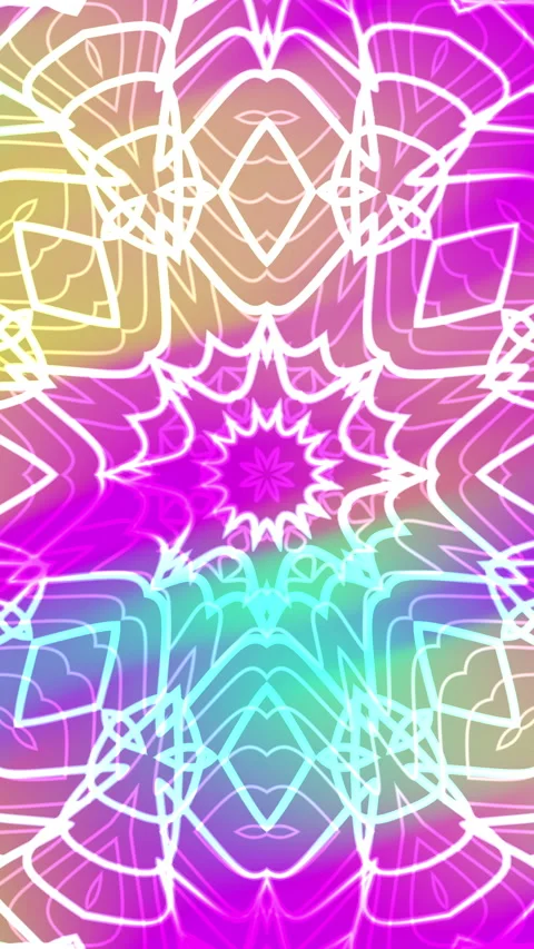 Animated mandala overlay, stationery, web design, and home decor Stock Footage 346685456