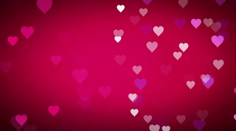 Animated many moving small pink purple white hearts Stock-Footage 60804289