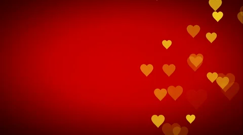 Animated many moving small red hearts useful greeting Stock Footage 60798576